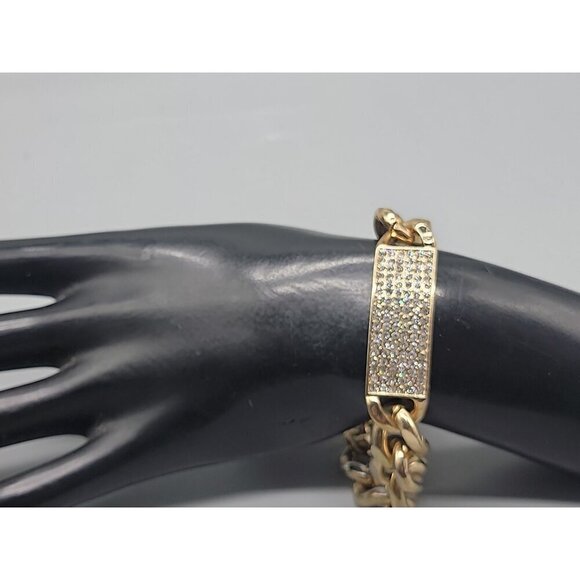 RJ Graziano Pave Bracelet 8" Swarovski Crystal Cuban Link Bling 14.3mm Wide - Picture 3 of 15